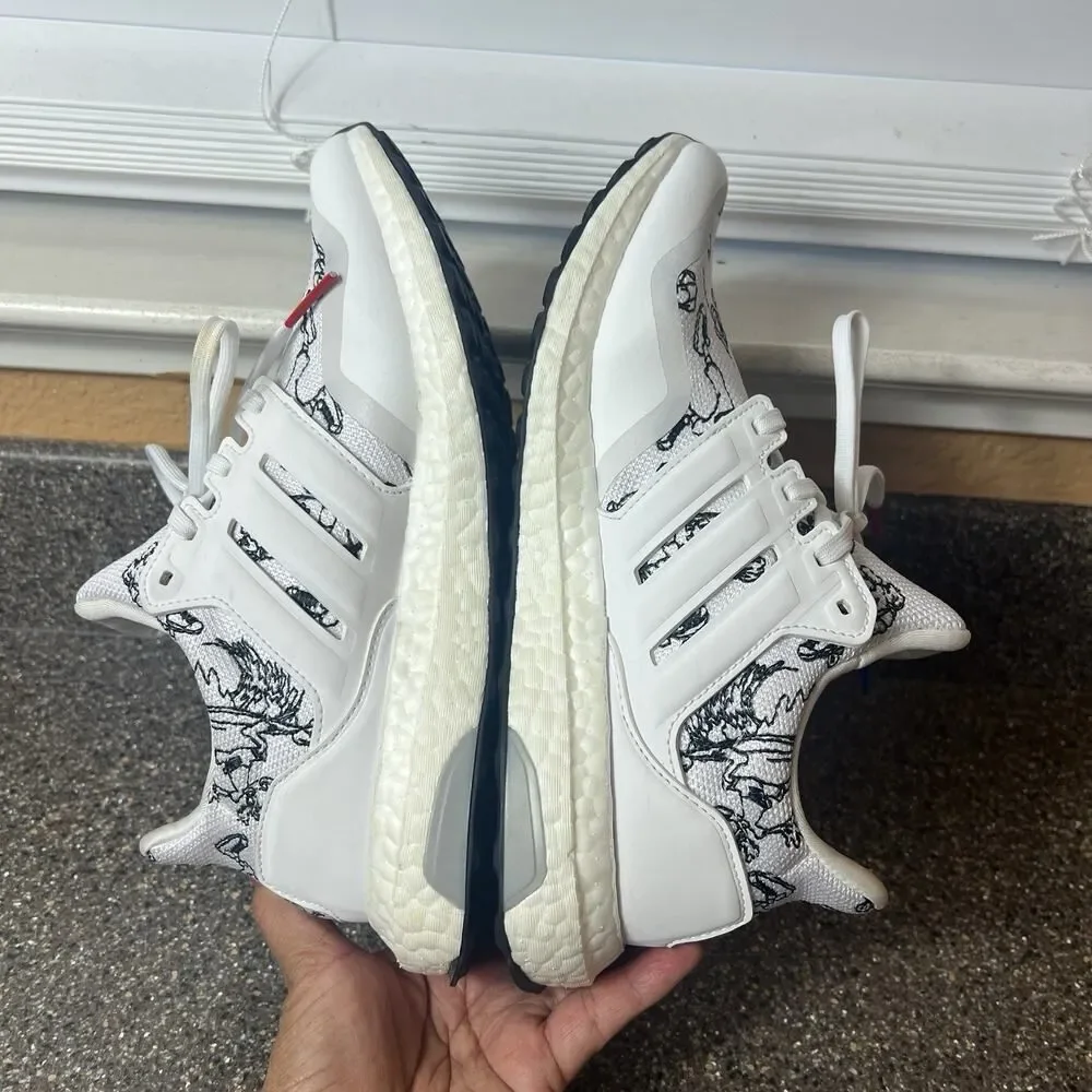 adidas Ultraboost DNA x Disney Sport Goofy Pack White Black Youth Mens 6 Sneaker
